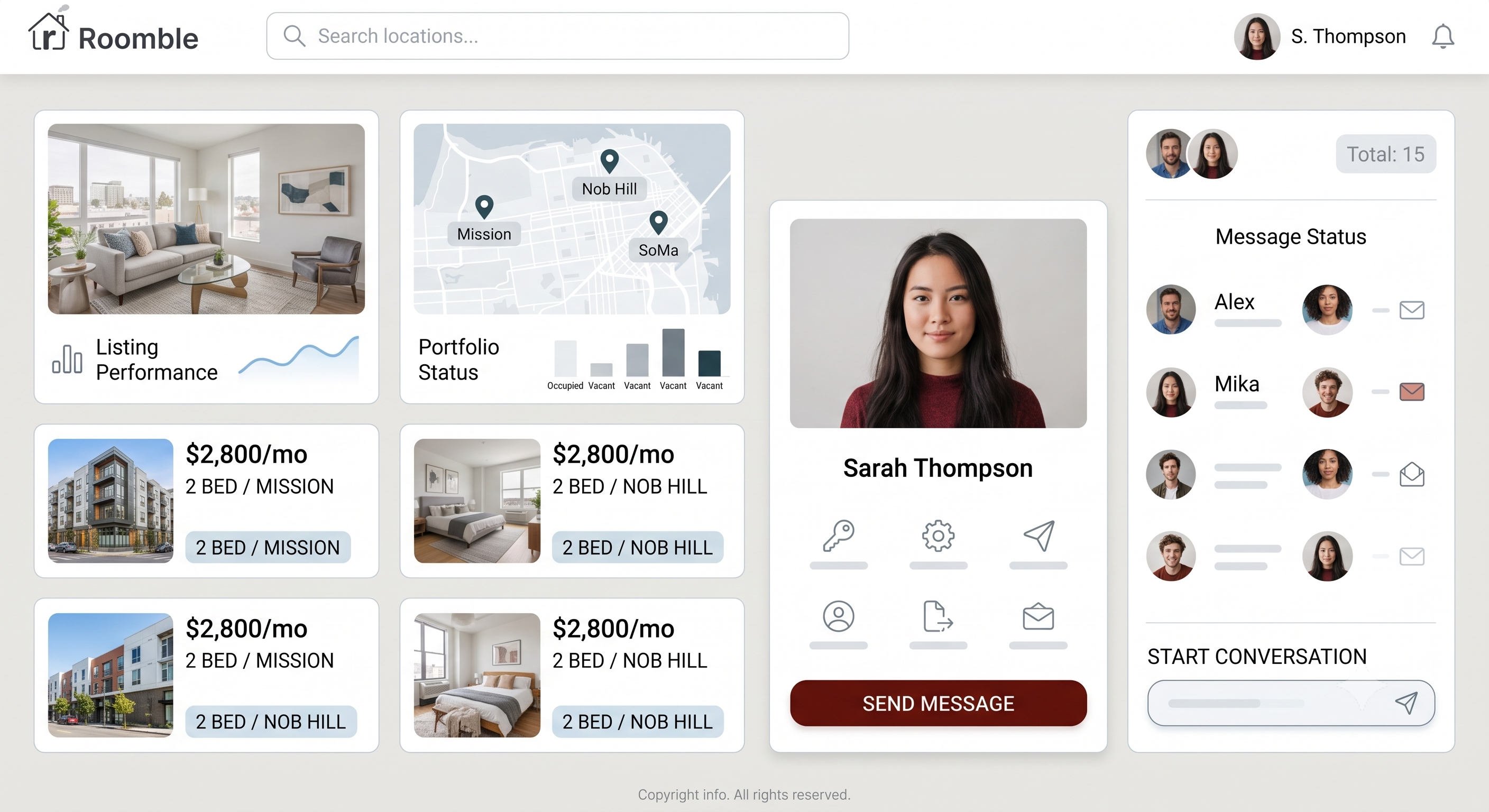 Roomble Dashboard 